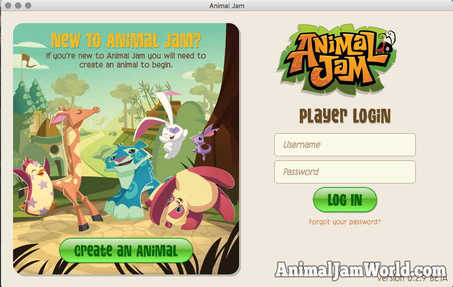 Animal Jam 2 Login